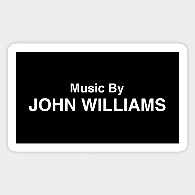 Music By John Williams Sticker by GloopTrekker